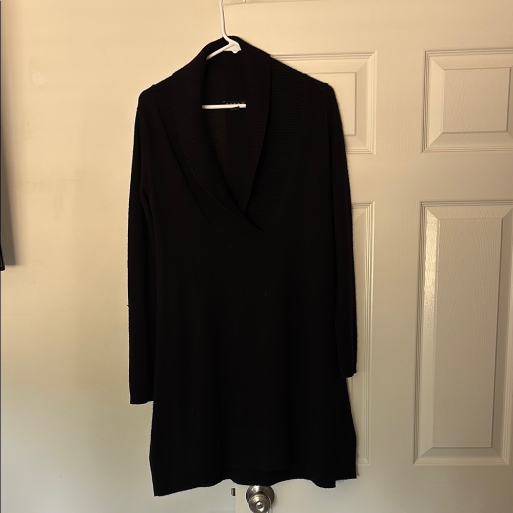 Elegant Black Long Sleeve Dress